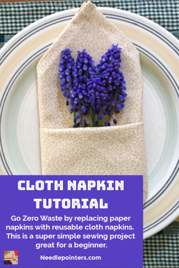 Everyday Cloth Napkin Tutorial - pin